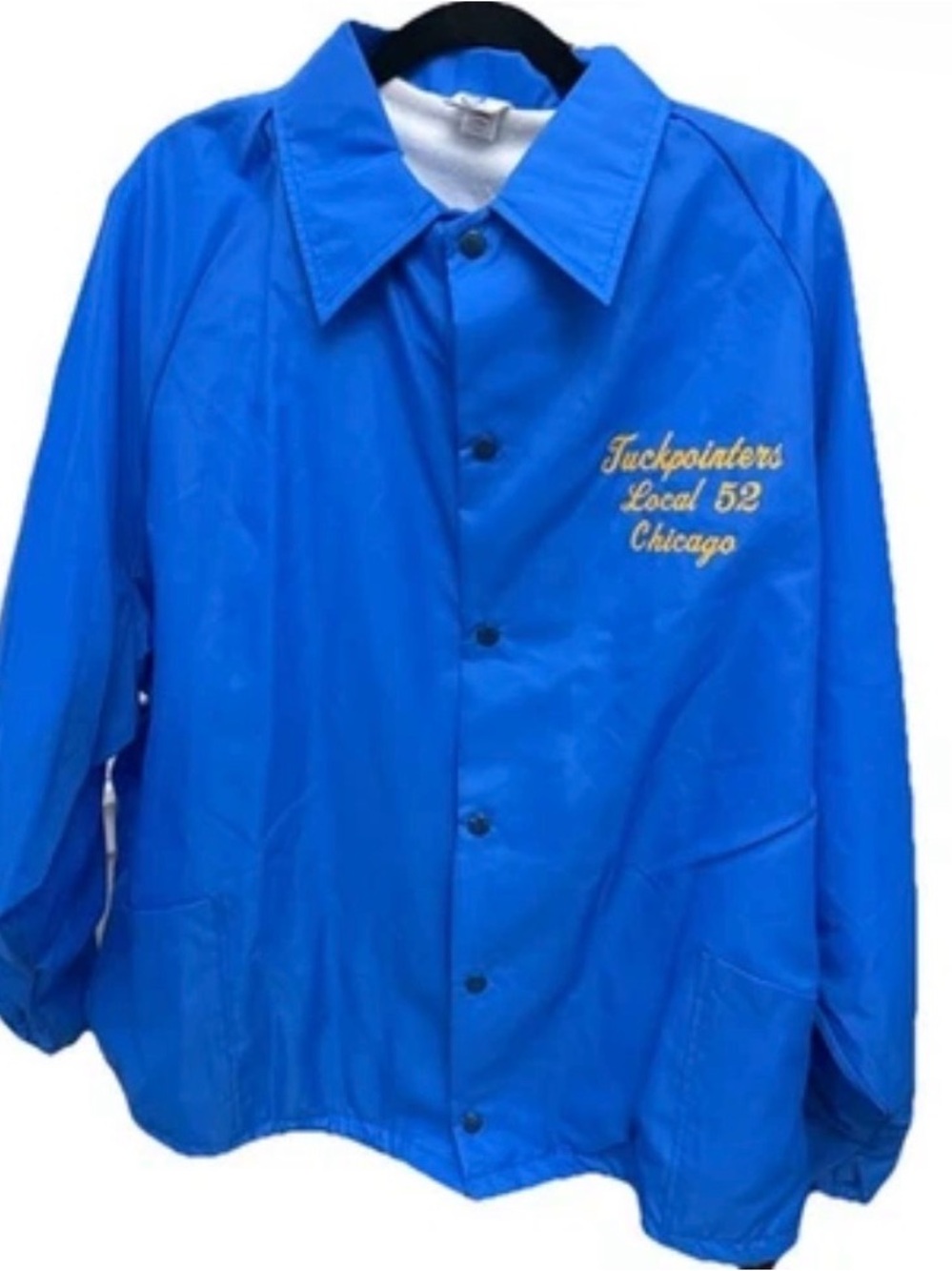 NWOT VTG ILGWU Blue Coach Jacket Truckpointers Local 52 Chicago Men’s 2XL